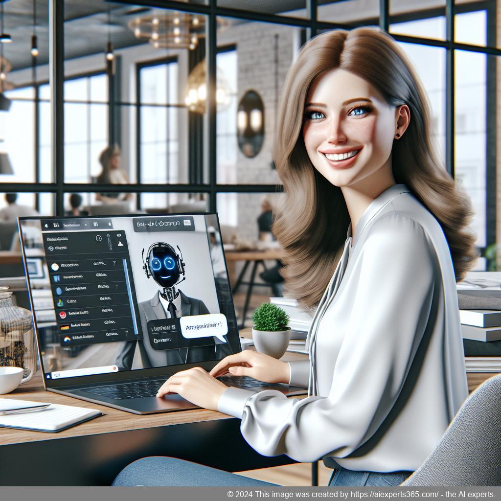 A visually appealing representation of a digital assistant or chatbot interface designed specifically for WordPress e-commerce websites.