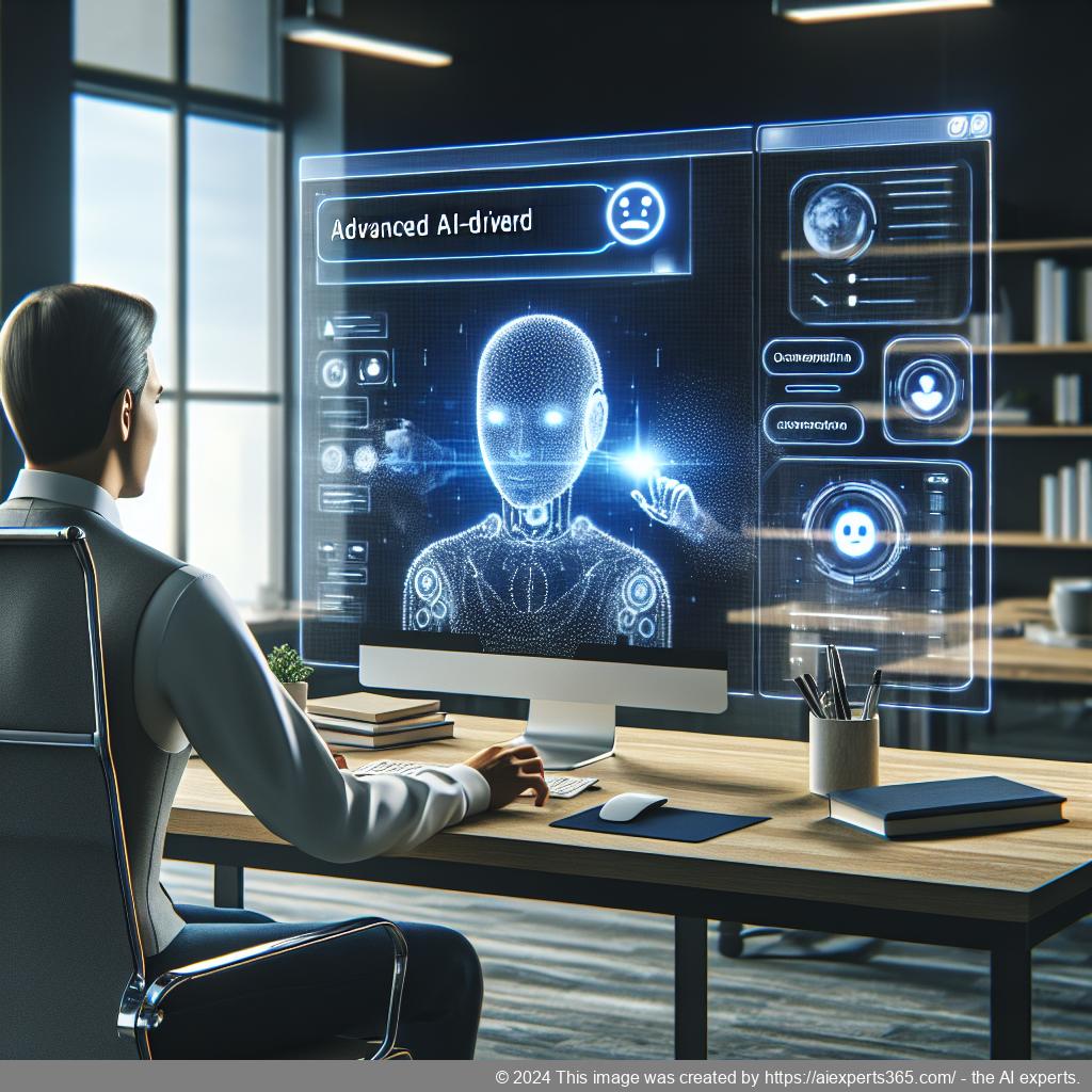 An illustration showcasing a friendly AI-driven chatbot interface on a WordPress website, symbolizing enhanced customer support.