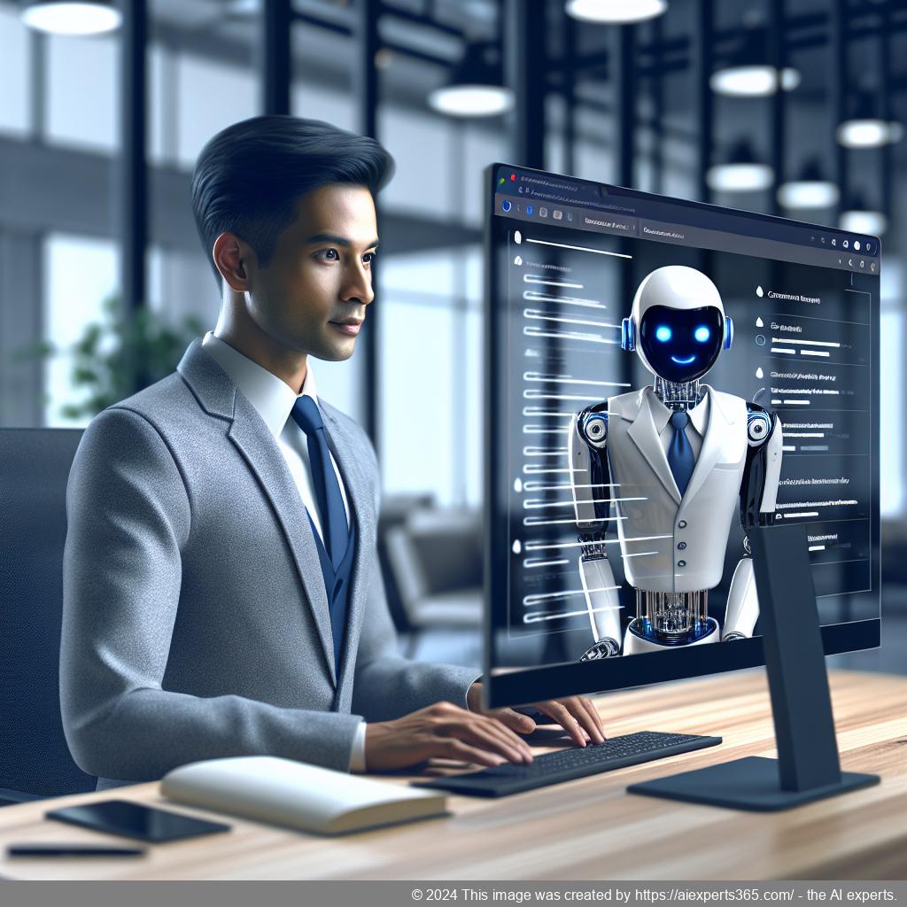A screenshot showcasing Ailisha's AI Chatbot interface integrated into a WordPress website.