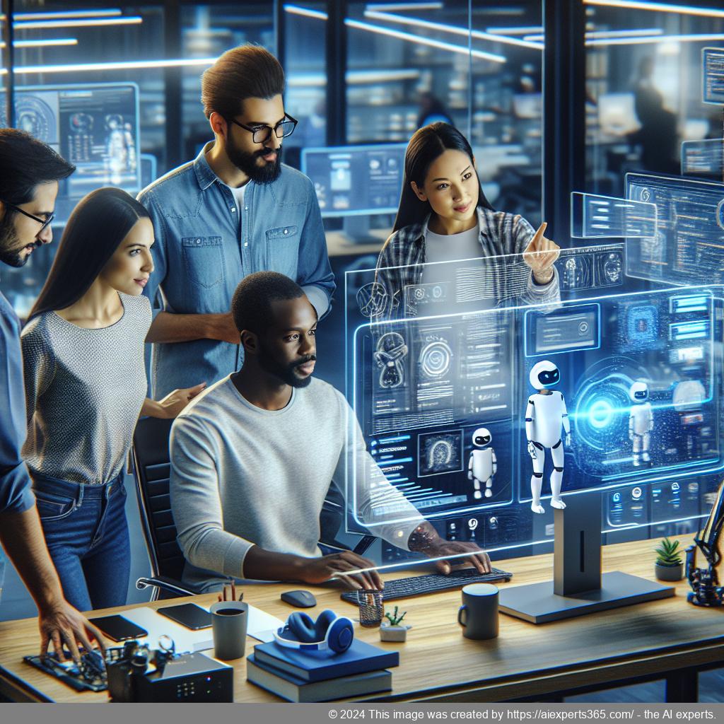 A visual representation of a multi-department chatbot enhancing customer engagement through AI-driven technology.