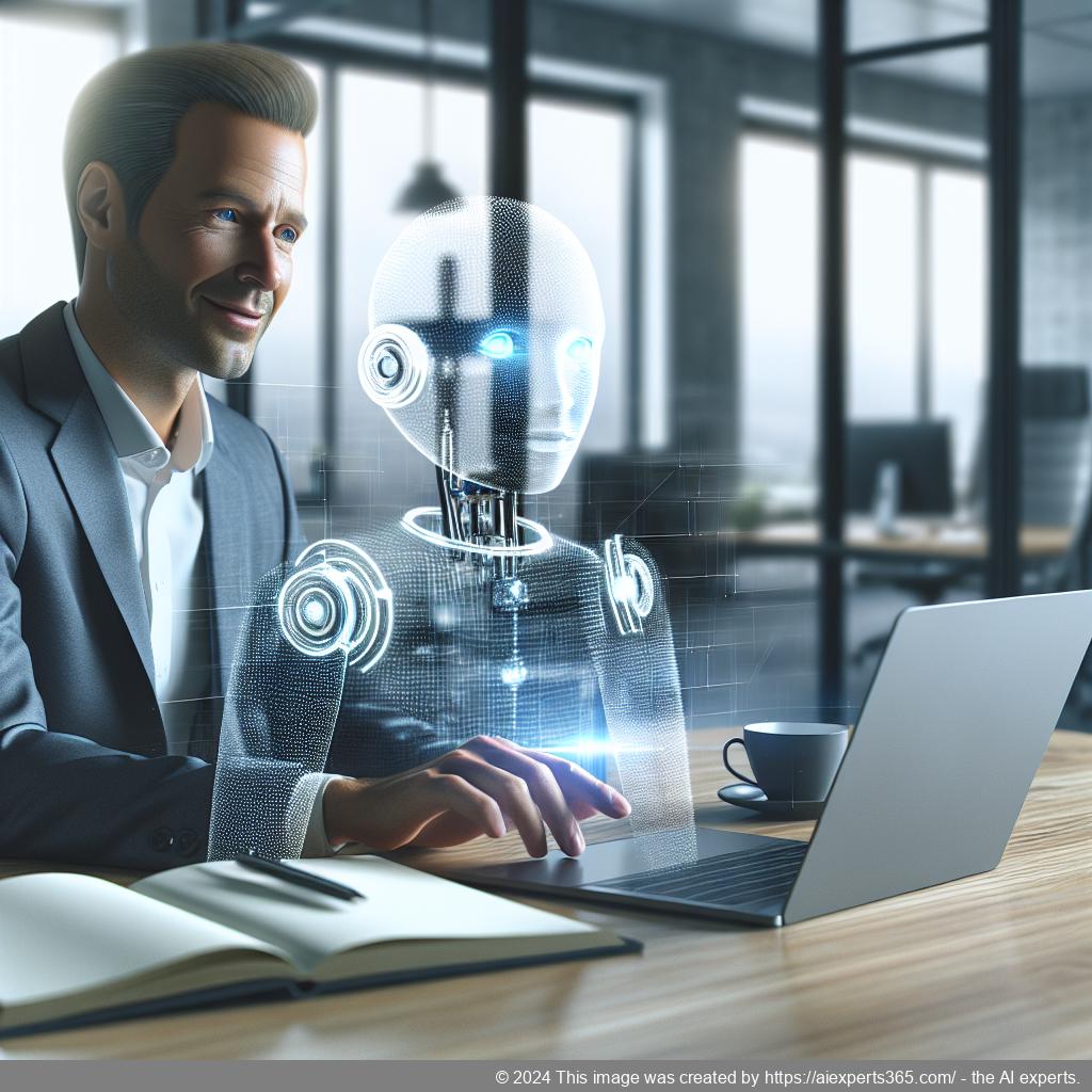 Ailisha's AI Chatbot interface displayed on a laptop screen showcasing its features for improving customer service on WordPress websites.