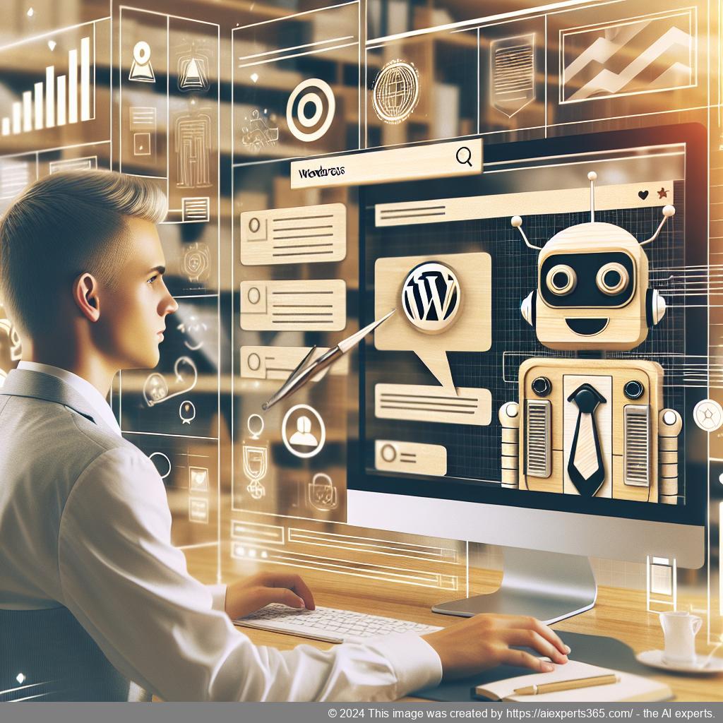 A screenshot showcasing Ailisha's AI Chatbot interface on a WordPress website highlighting customization options.