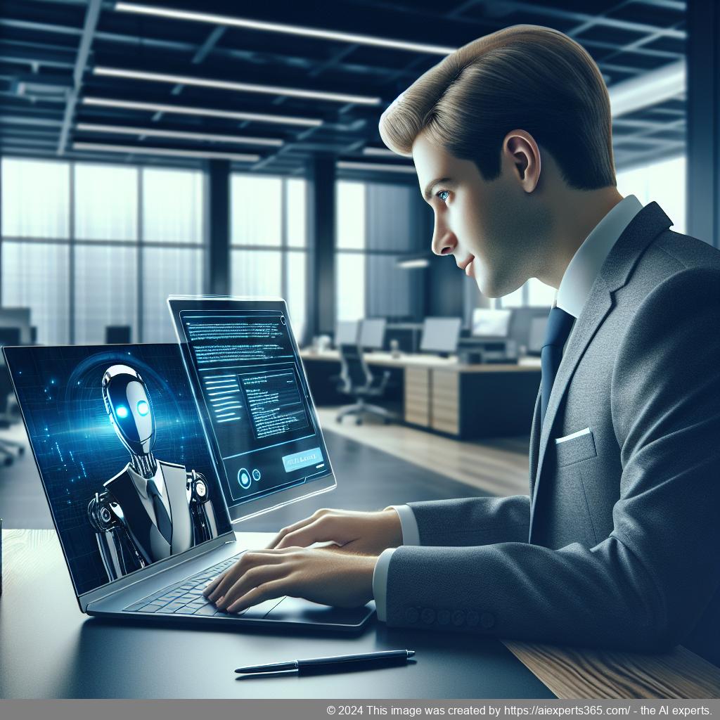 A professional-looking interface showcasing Ailisha's Best WordPress AI Chatbot in action on a laptop screen.