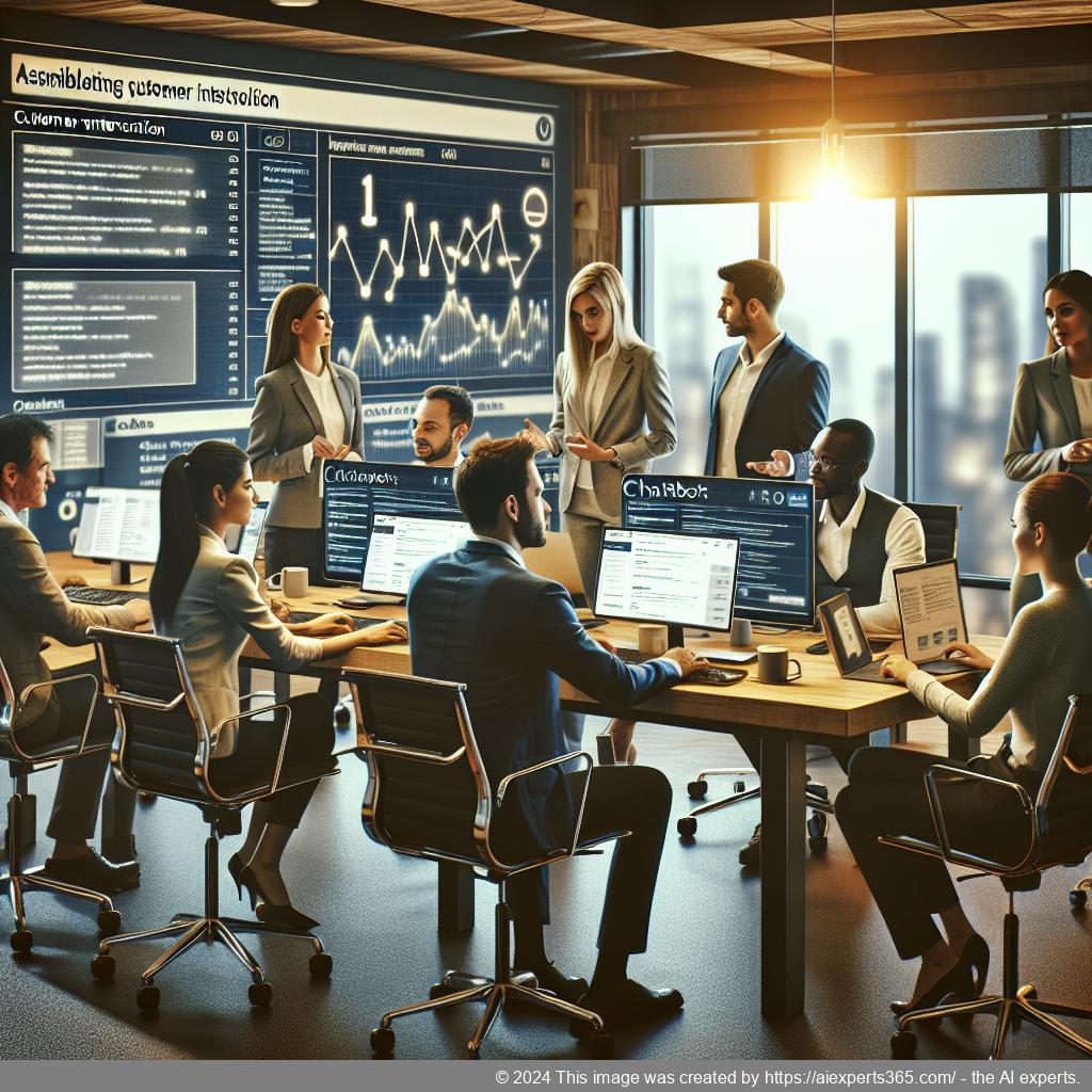 A visually engaging representation of Ailisha's AI Chatbot enhancing business operations through automation on a WordPress site.