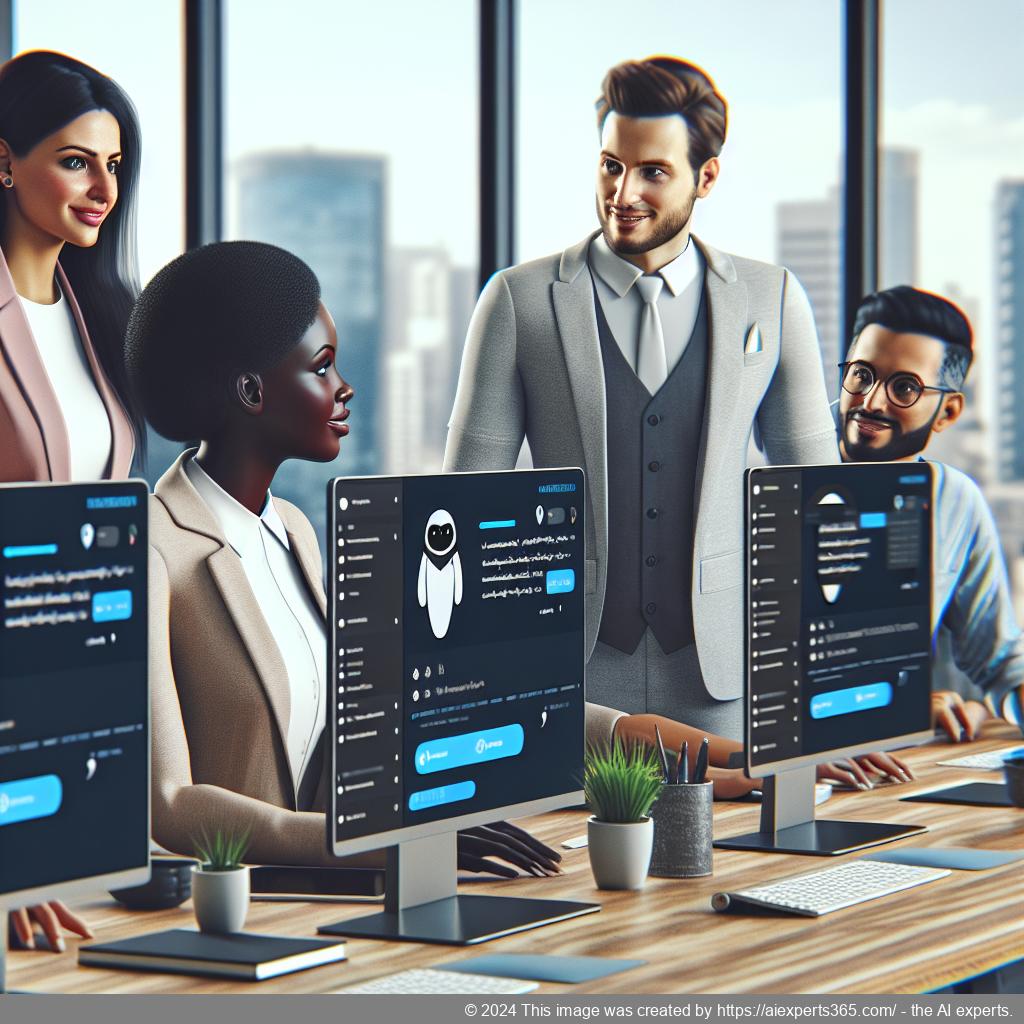 A professional team using a WordPress chat plugin for enhanced customer engagement.