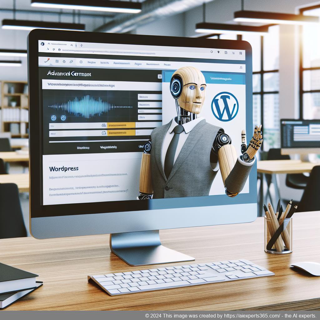 A visual representation of a professional-looking chatbot interface integrated into a WordPress website showcasing enhanced user interaction.