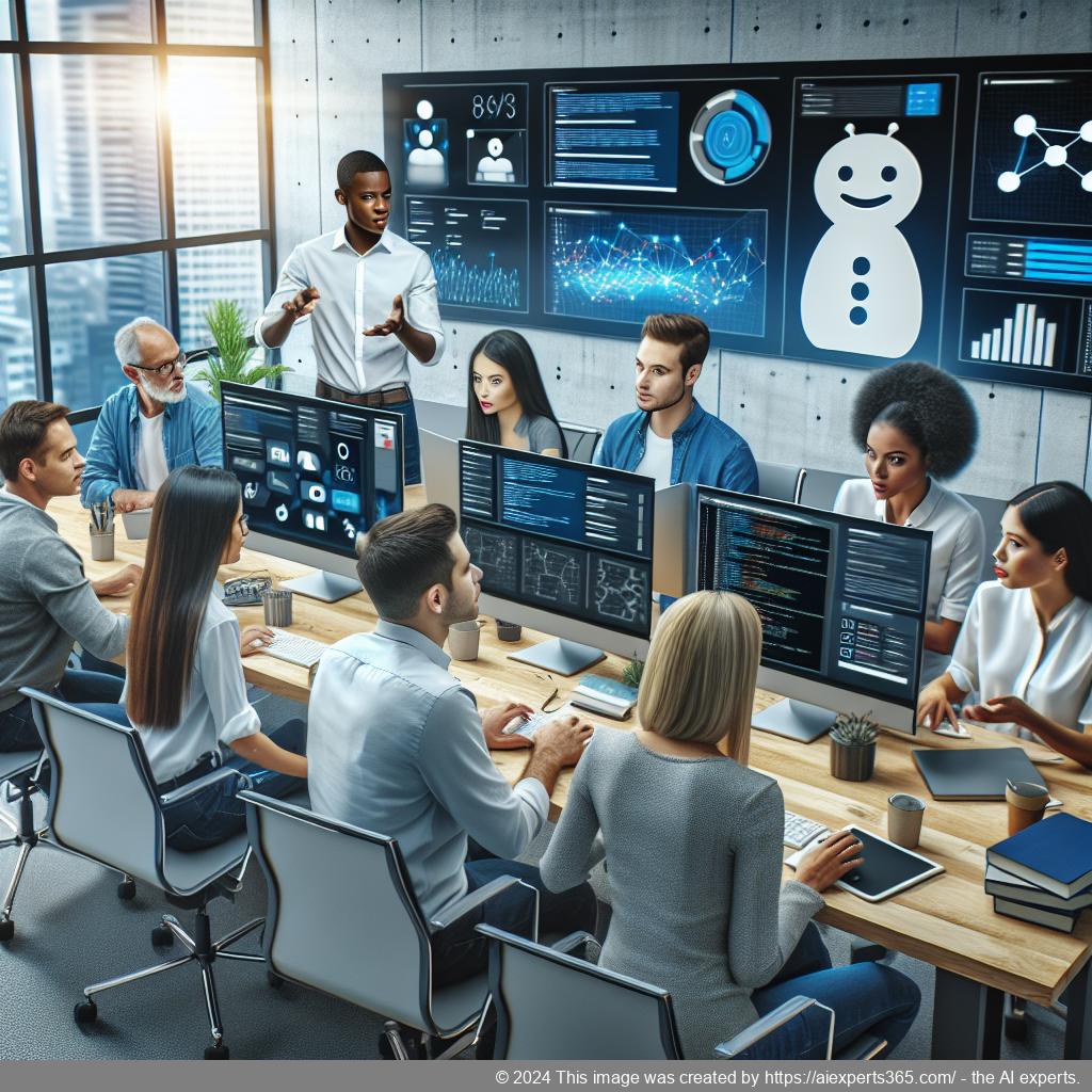 Illustration of a modern website interface featuring an AI chatbot providing real-time assistance through the WordPress ChatGPT chatbot plugin.