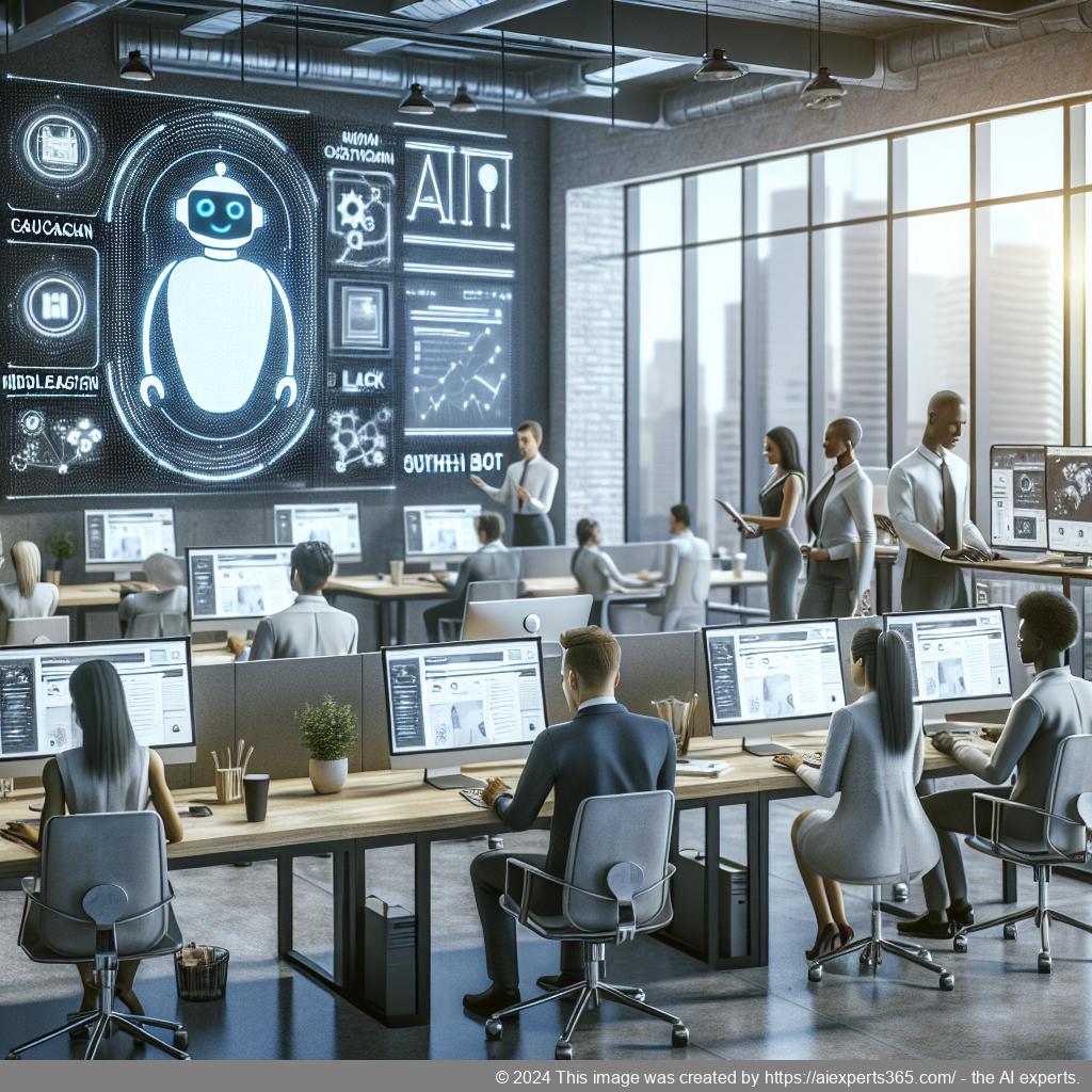 A visually engaging representation of a WordPress ChatGPT chatbot enhancing customer service on an e-commerce website.