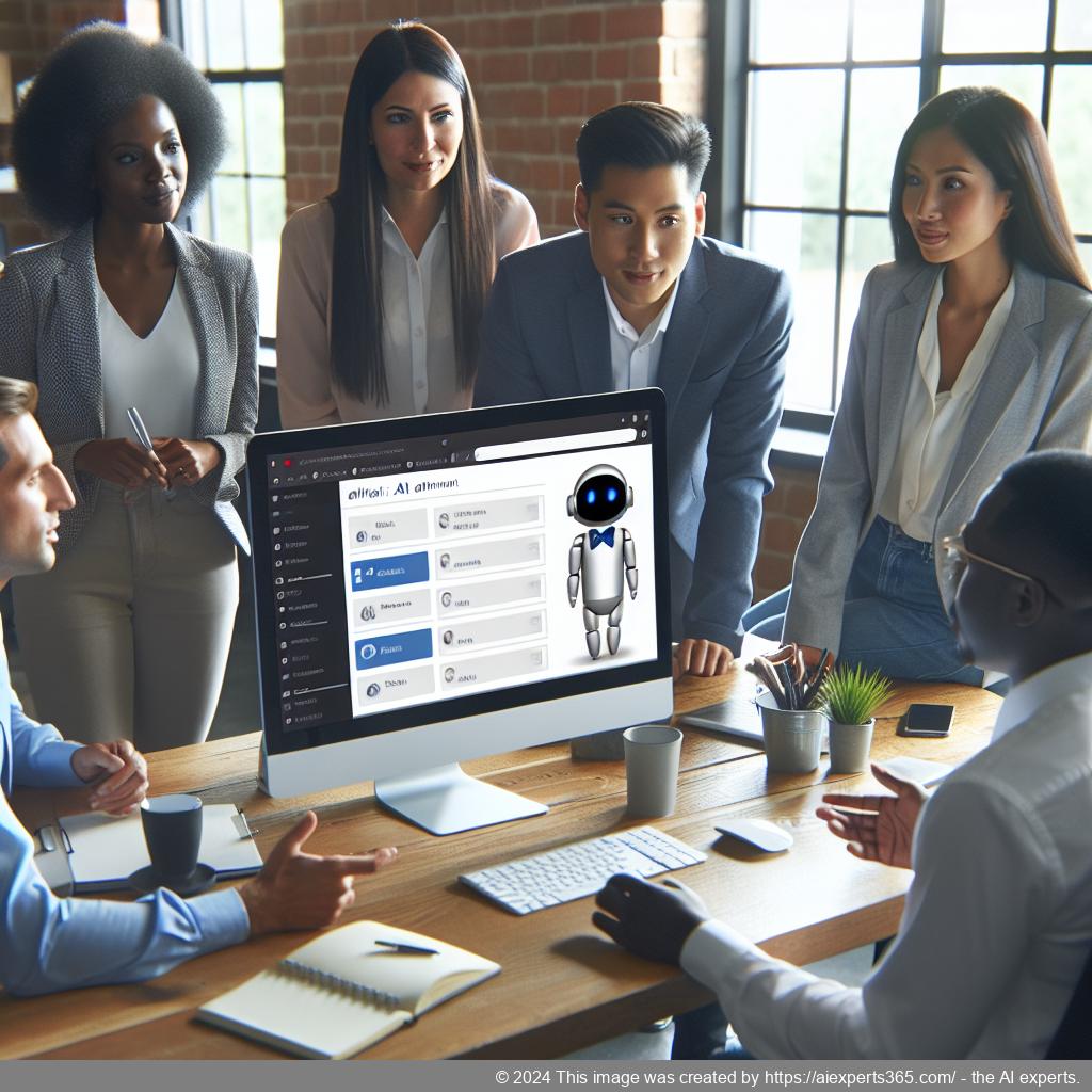 A screenshot showcasing Ailisha's AI Chatbot interface integrated into a WordPress website.