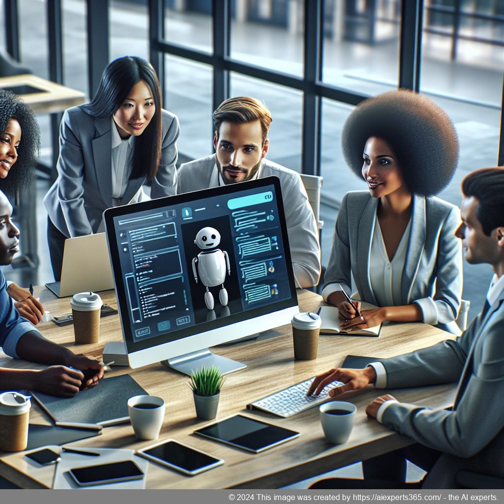 A screenshot showcasing Ailisha's AI Chatbot interface integrated into a WordPress website.